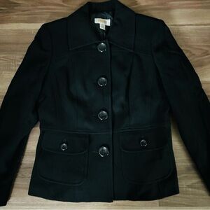 Talbots Black 100% Wool Women's Blazer
